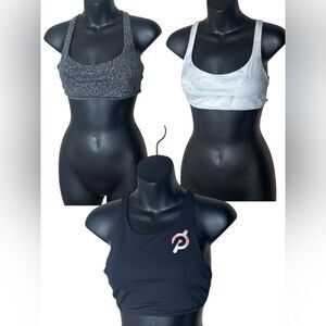 Lululemon women’s set of (3) size 6 pullover strappy sports bras athletic